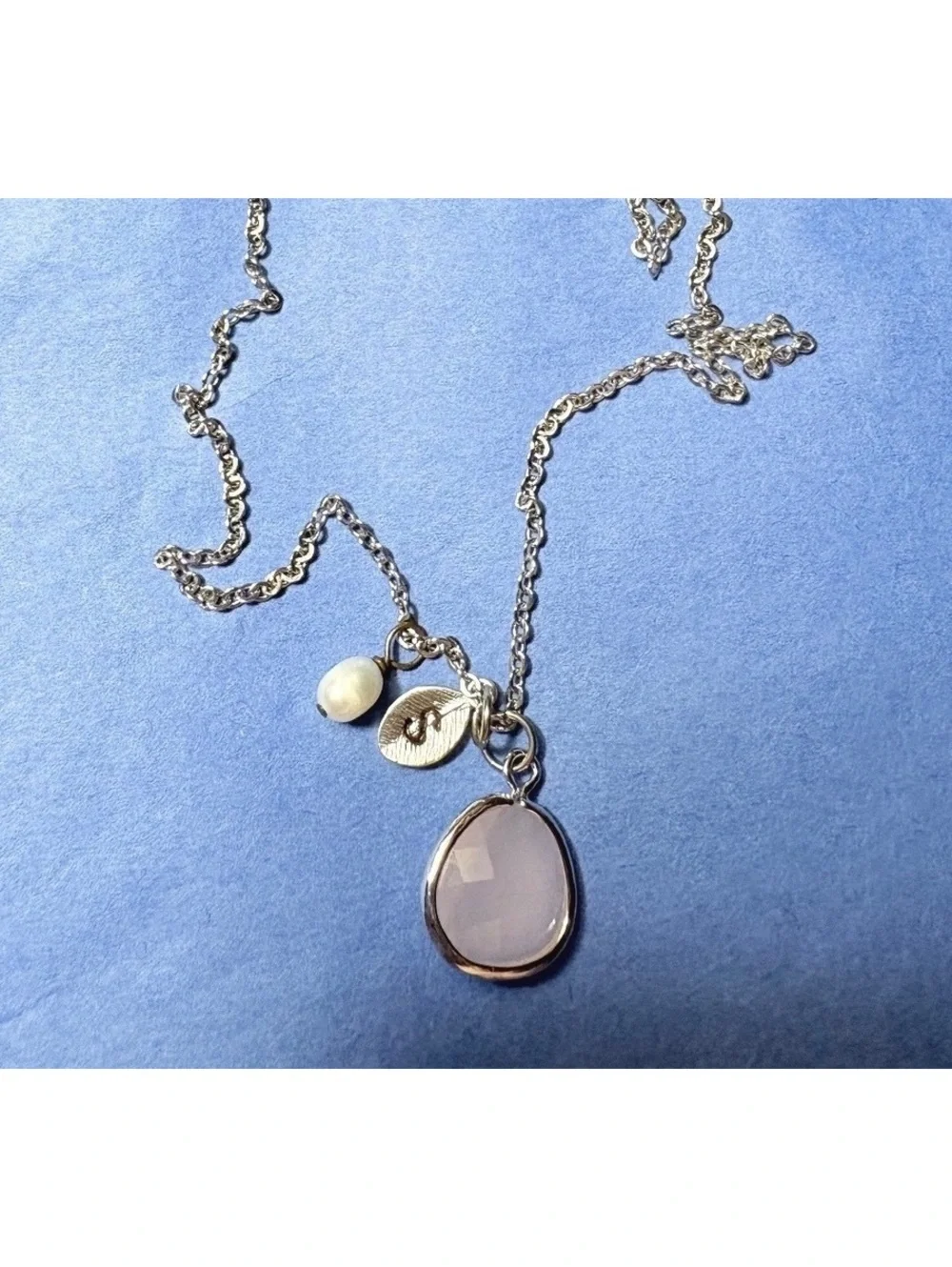 Multi-Drop Cluster Necklace- Letter S